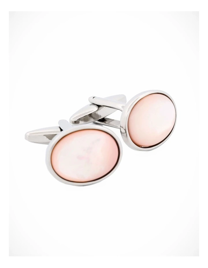 Pink Mother Of Pearl Cufflinks image 2