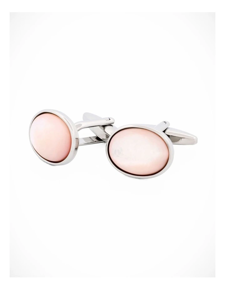 Pink Mother Of Pearl Cufflinks image 3