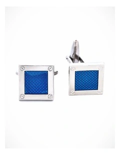 Blue Enamel Cufflinks