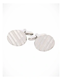 Rhodium Plated Cufflinks