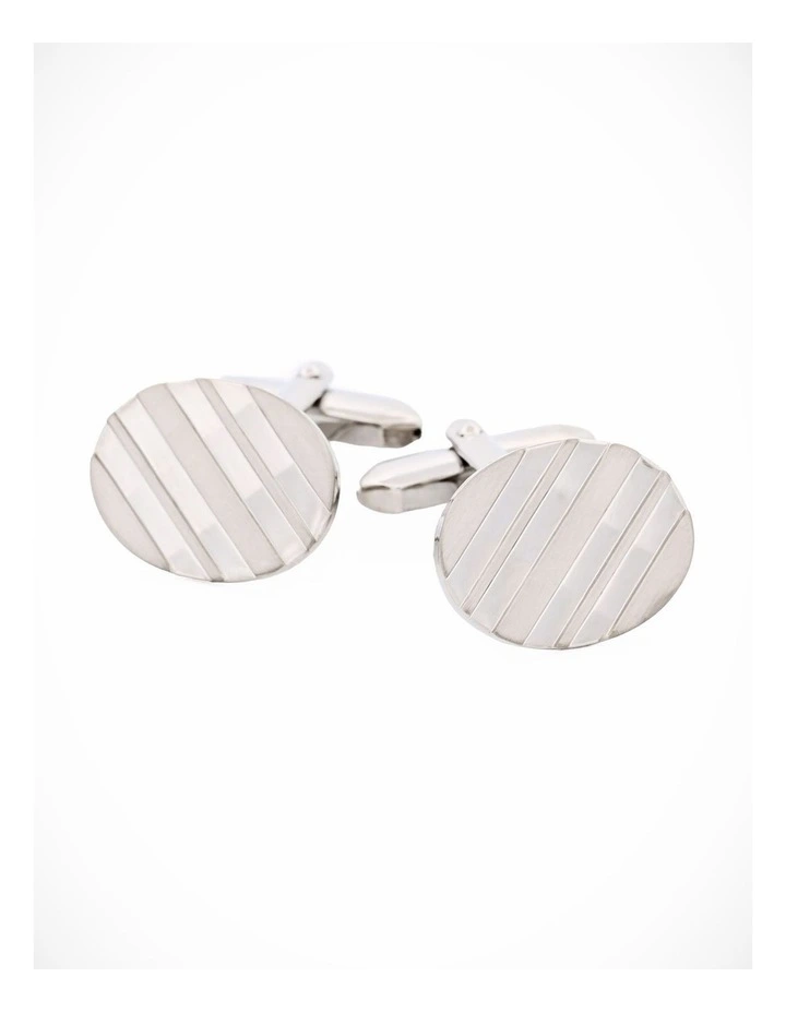 Rhodium Plated Cufflinks image 1