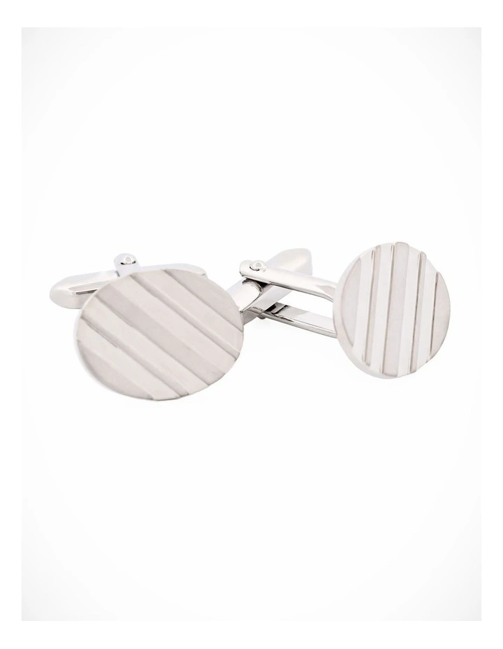 Rhodium Plated Cufflinks image 2