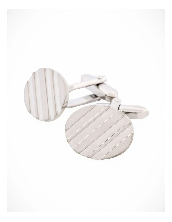 Rhodium Plated Cufflinks image 3