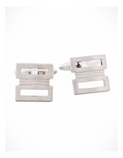 Rhodium Plated Cufflinks