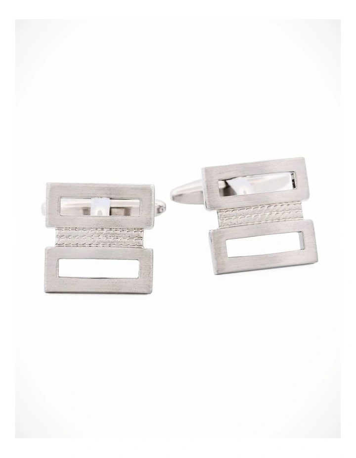 Rhodium Plated Cufflinks image 1