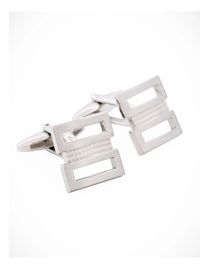 Rhodium Plated Cufflinks image 2