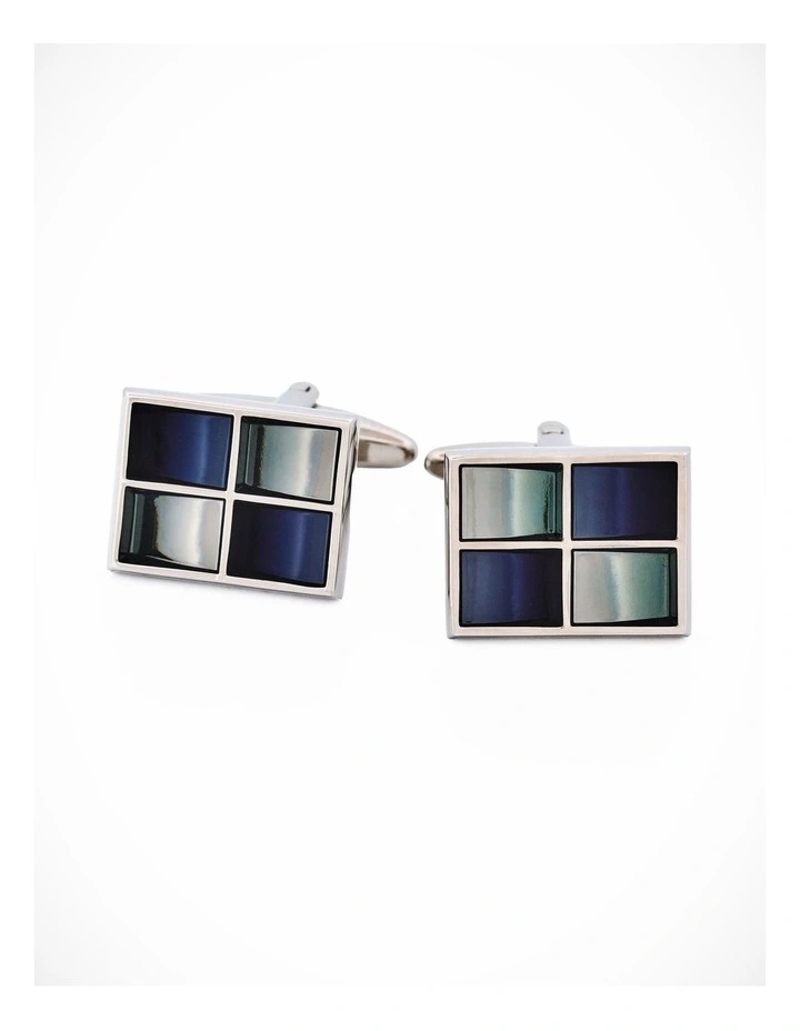 Grey Charcoal Resin Cufflinks image 2
