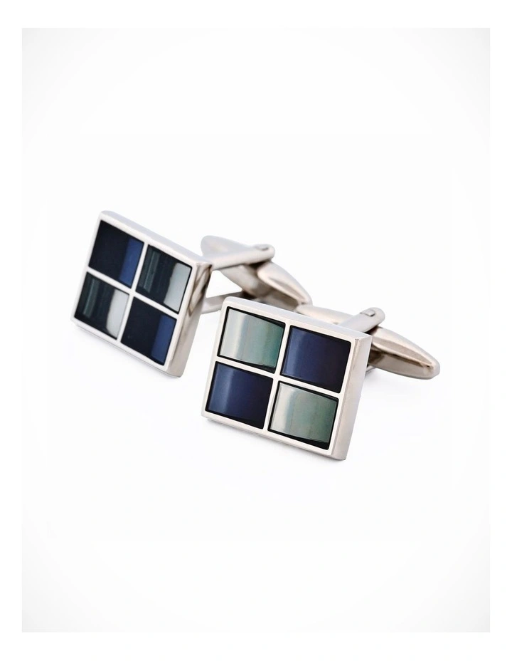 Grey Charcoal Resin Cufflinks image 3
