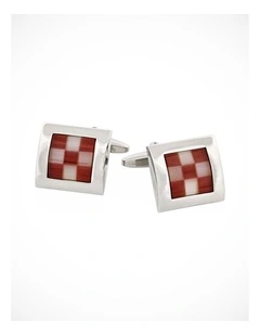 Purple & White Cats Eye Cufflinks