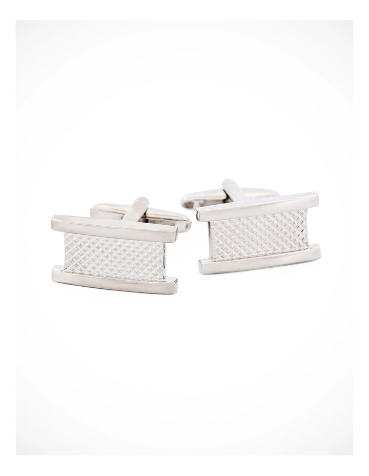 Rhodium Plated Cufflinks image 1
