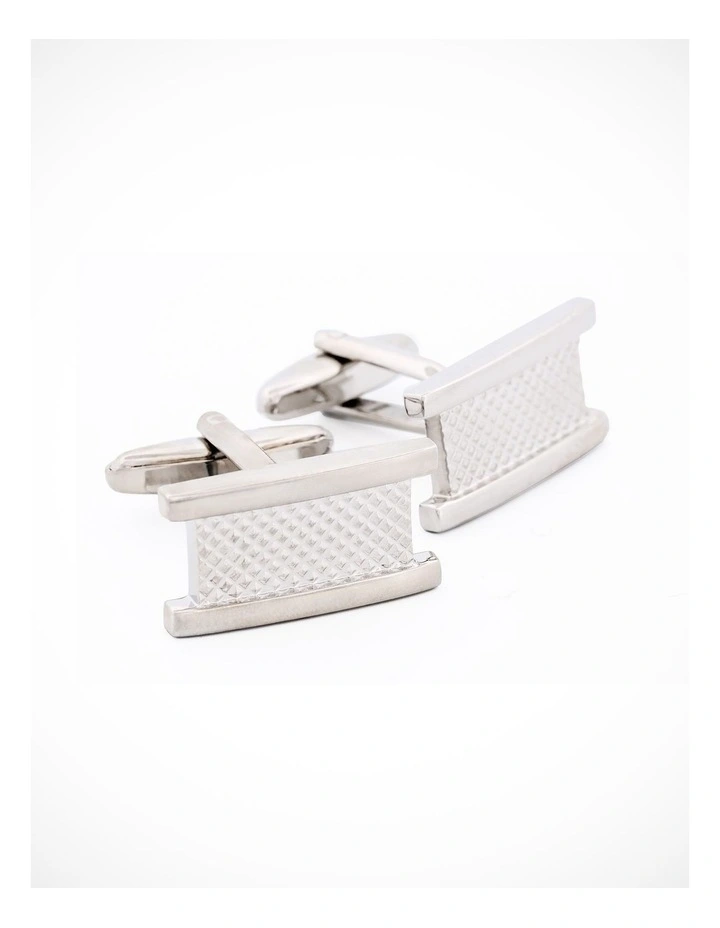 Rhodium Plated Cufflinks image 2