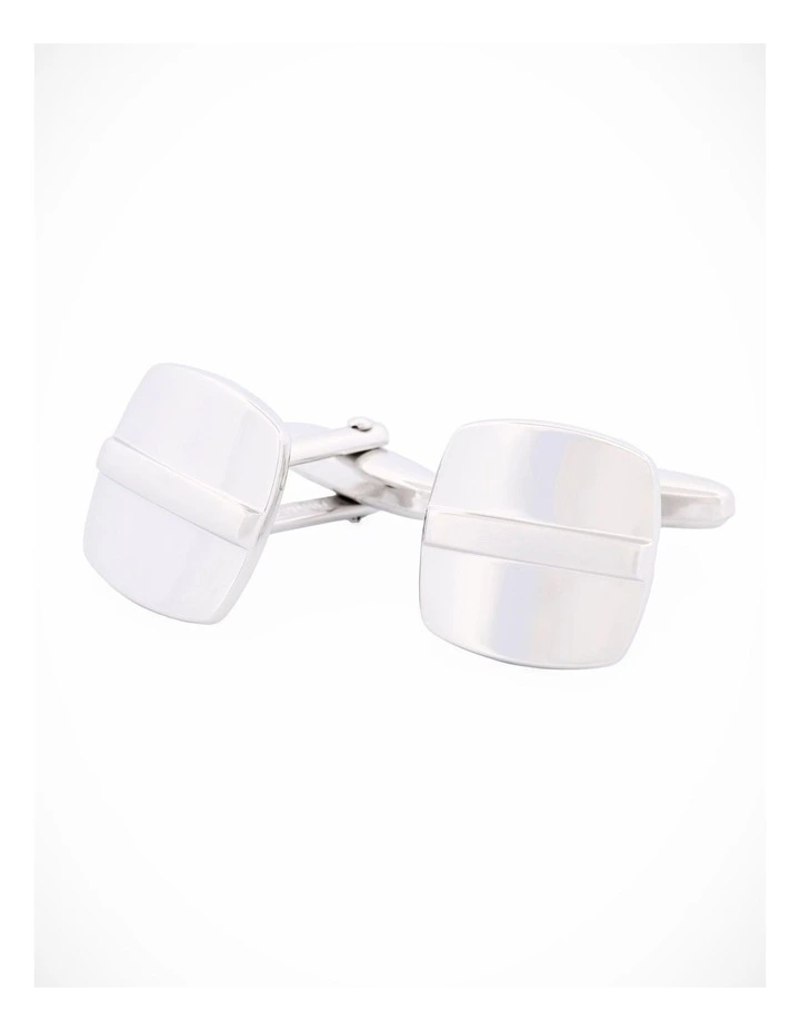 Rhodium Plated Cufflinks image 1