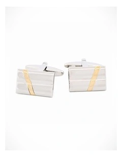 Rhodium Gold Plated Cufflinks