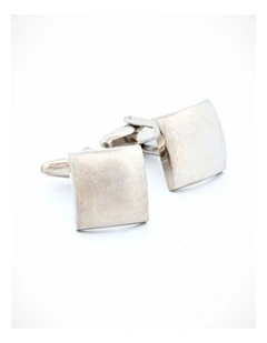 Brusherhodium Plated Cufflinks