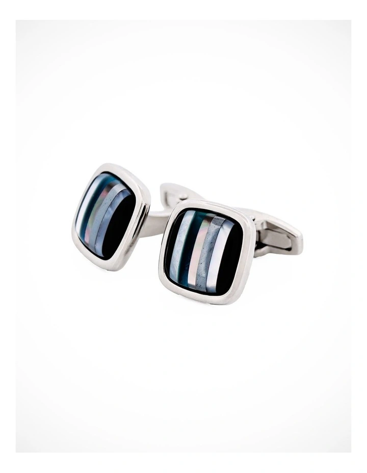 Striped Stone Cufflinks image 3