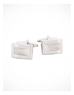 Rhodium Plated Cufflinks