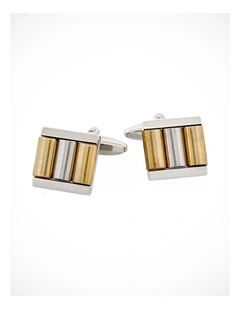 Rhodium & Gold Plated Cufflinks