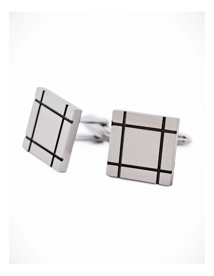 Stainless Steel Ion Plated Gun Cufflinks image 1