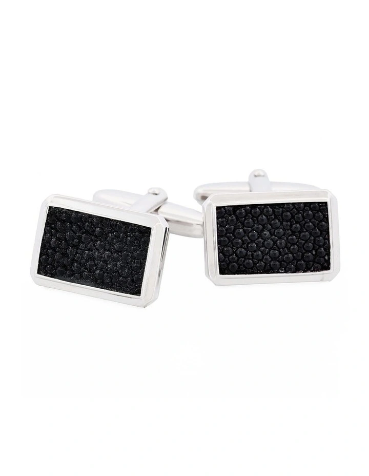 Black Stingray Cufflinks image 1