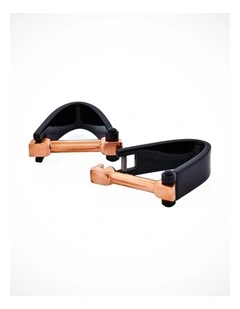 Black & Rose Gold Plated Wrap Around Cufflinks