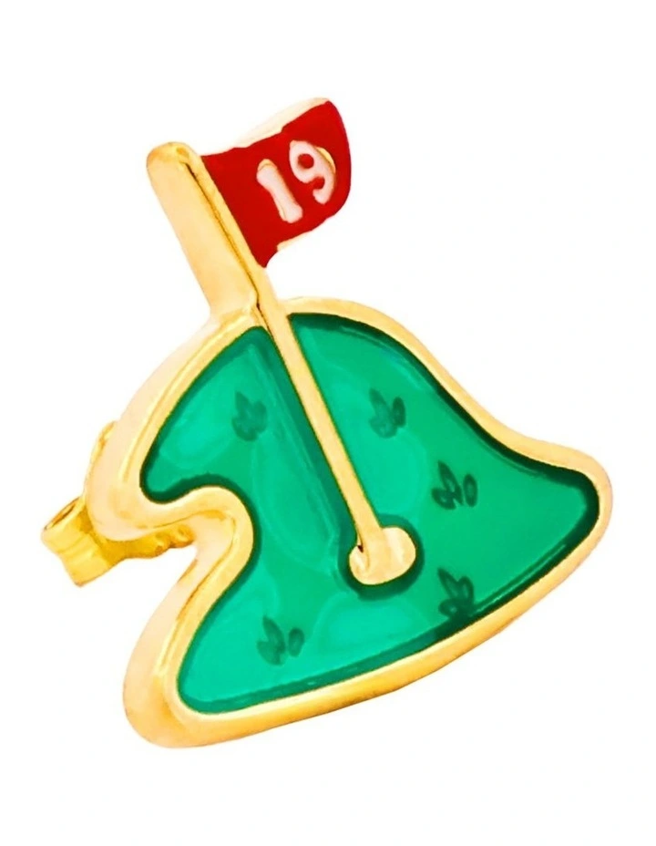 19th hole golf course lapel pin image 3