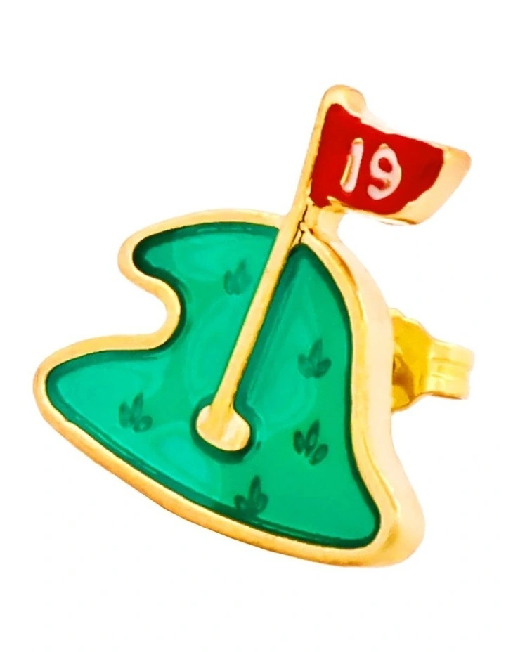 19th hole golf course lapel pin image 4