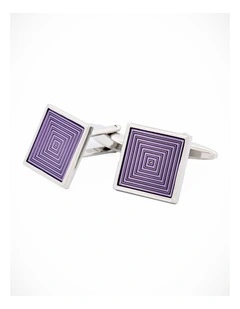 Purple Enamel Cufflinks