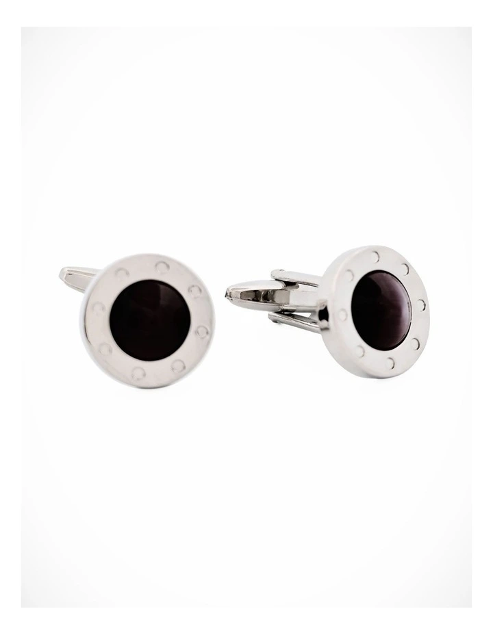 Purple Cat's Eye Cufflinks image 1