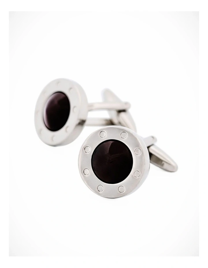 Purple Cat's Eye Cufflinks image 3