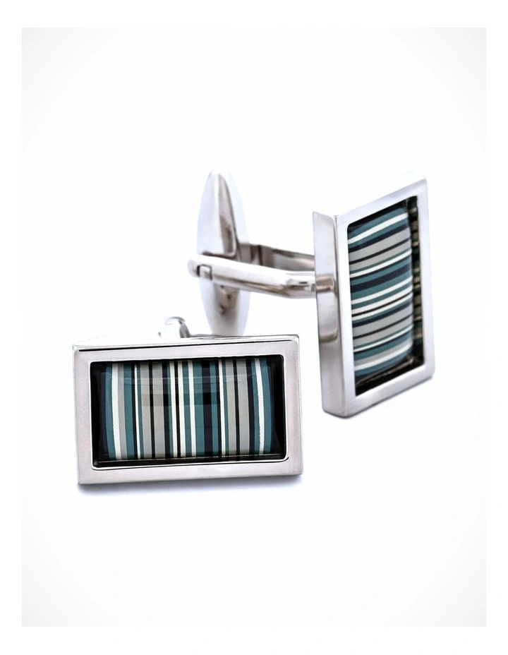 Black White Barcode Cufflinks image 3