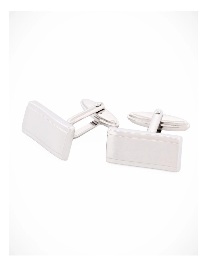 Rhodium Plated Cufflinks image 2