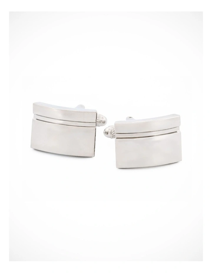 Rhodium Plated Cufflinks image 1