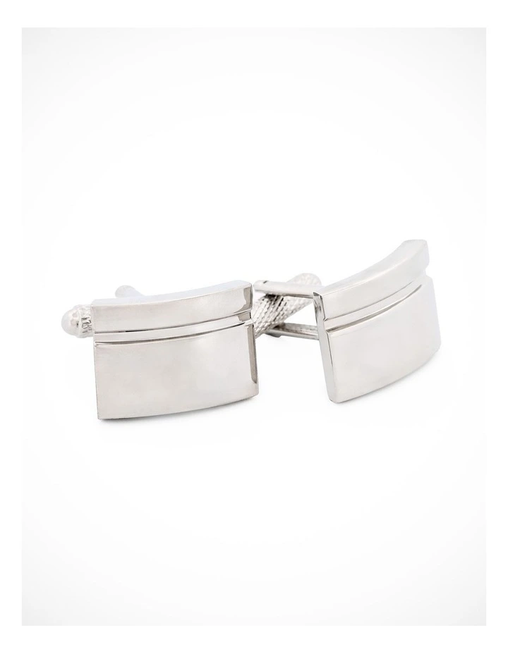 Rhodium Plated Cufflinks image 2