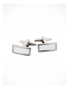 White Cat's Eye Cufflinks