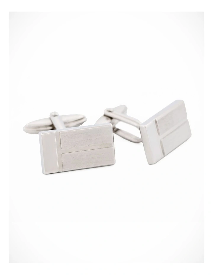 Rhodium Plated Cufflinks image 1
