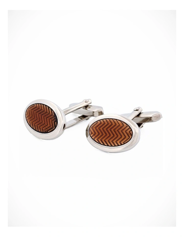 Grey Enamel Cufflinks image 3