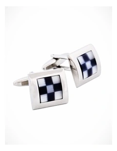 Black/white cat's eye Cufflinks