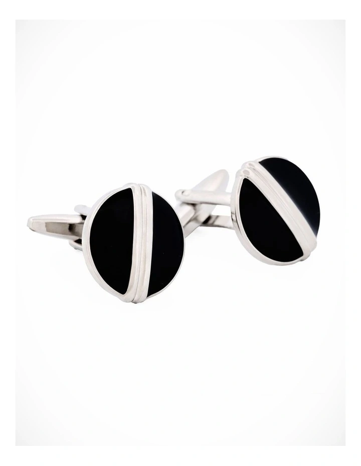 Rhodium Black Cufflinks image 1
