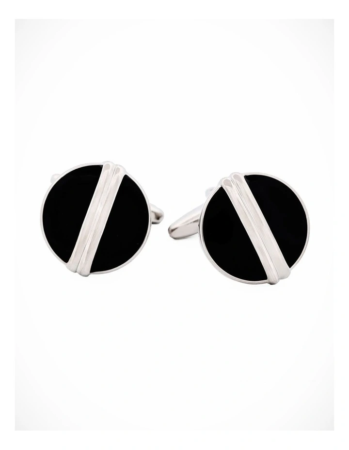 Rhodium Black Cufflinks image 2