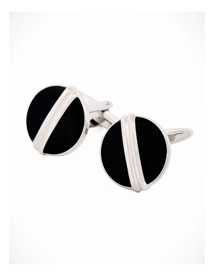 Rhodium Black Cufflinks image 3