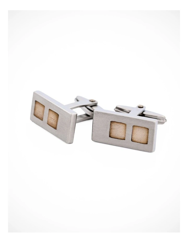 Stainless Steel & Sterling Silver Cufflinks image 3
