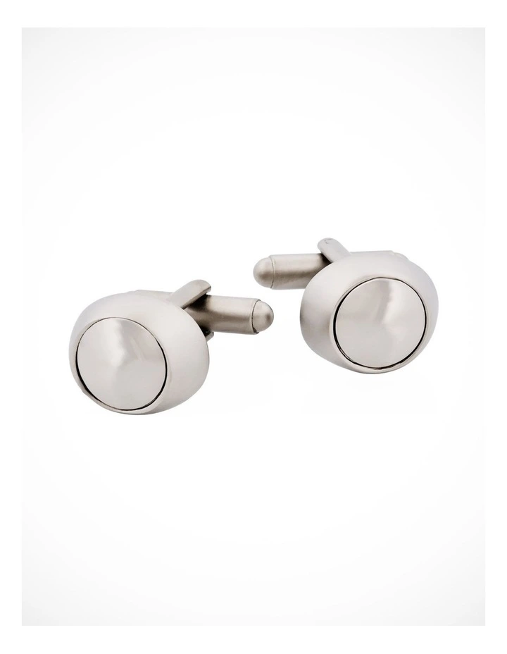 Rhodium Plated Cufflinks image 1