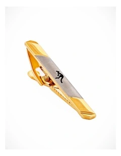 Gold/Brush rhod Kangaroo Tie-Bar