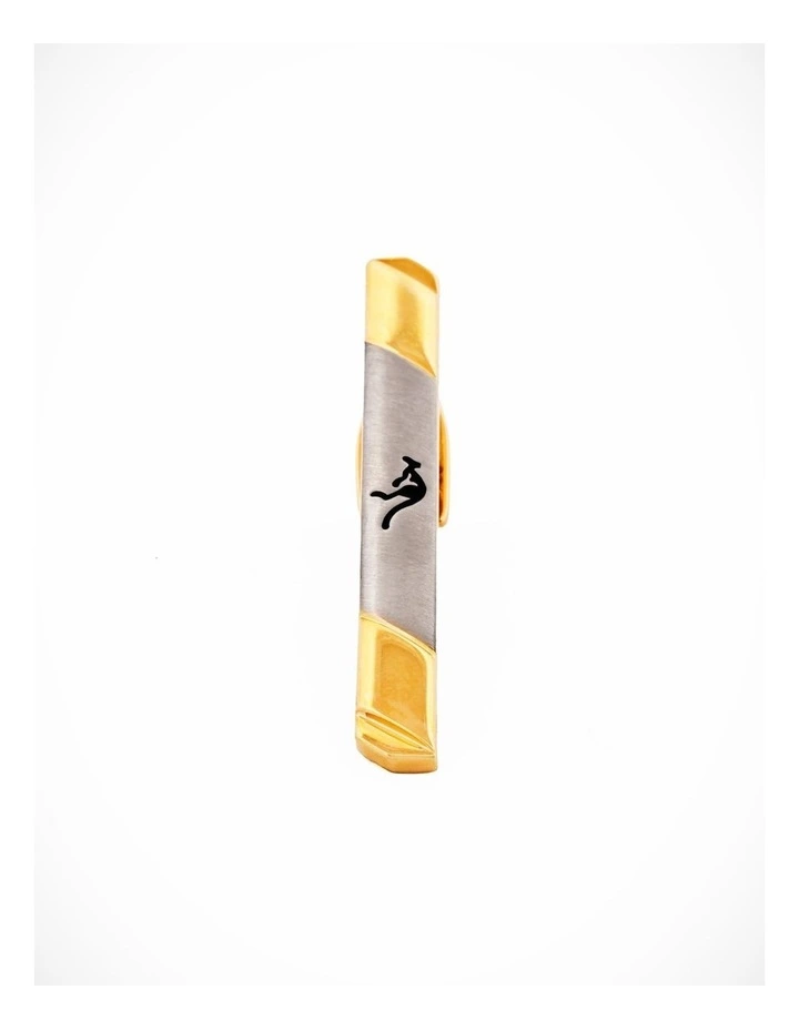 Gold/Brush rhod Kangaroo Tie-Bar image 3