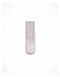 Brush Rhodium Tie Slide