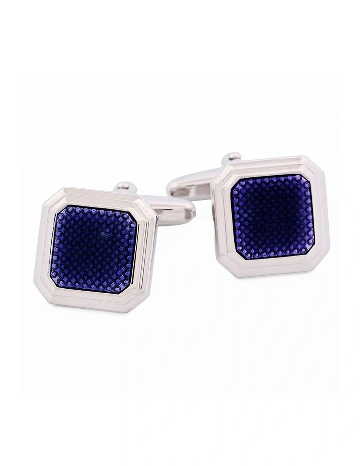 Blue Enamel Cufflinks image 1