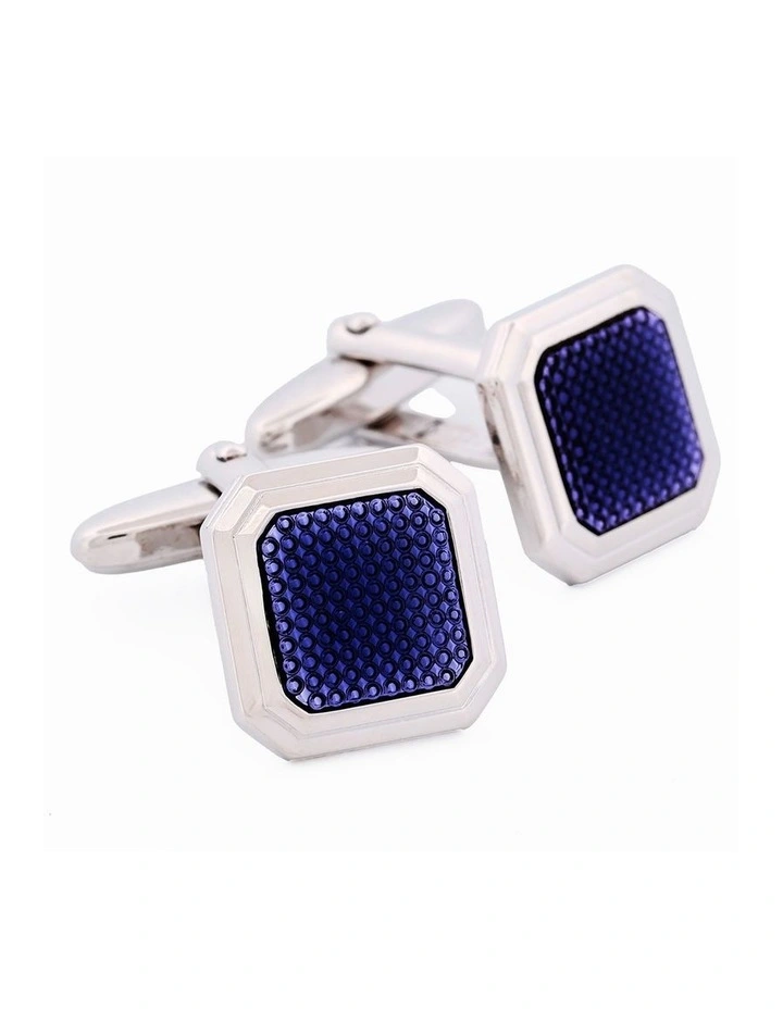 Blue Enamel Cufflinks image 2