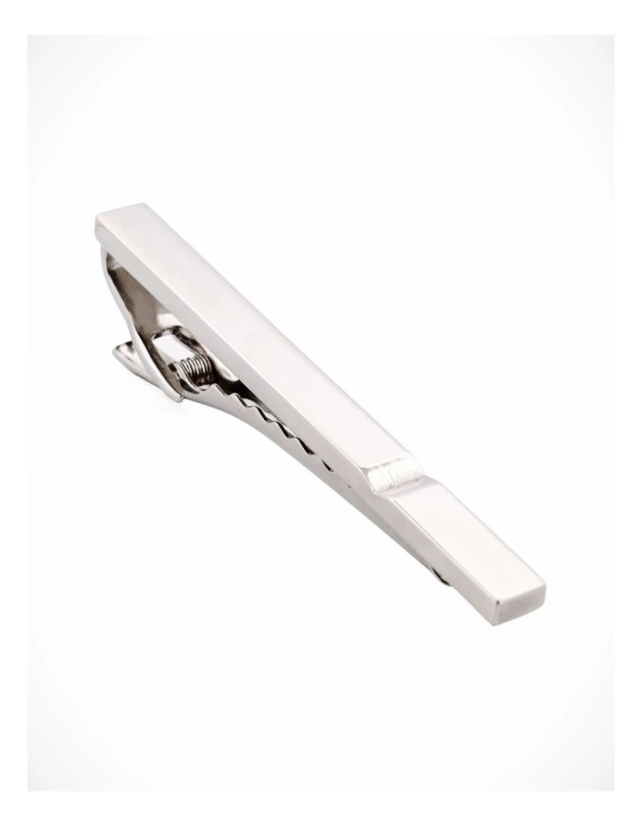 Rhodium Plated Tie Bar image 2