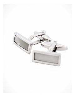 White Cat's Eye Cufflinks