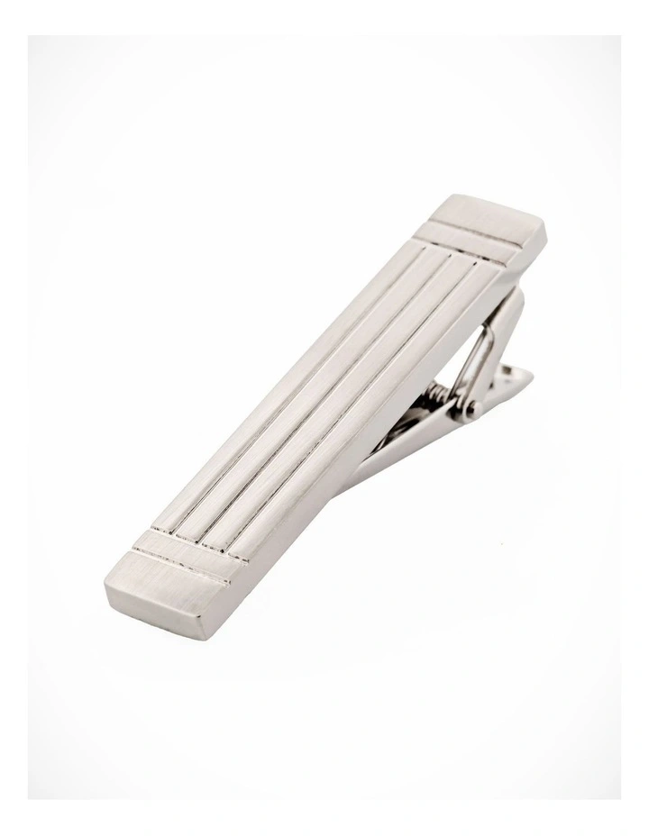 Rhodium Plated Tie Bar image 1